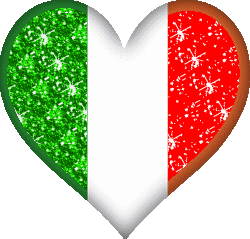 coeur avc les couleur d'iltalie